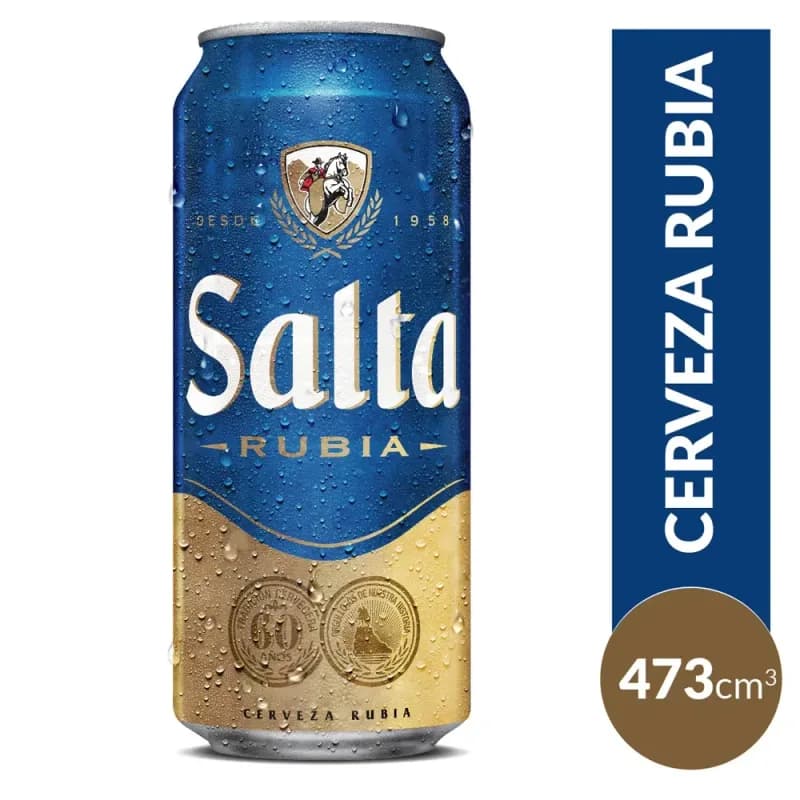 Cerveza salta rubia 473ml